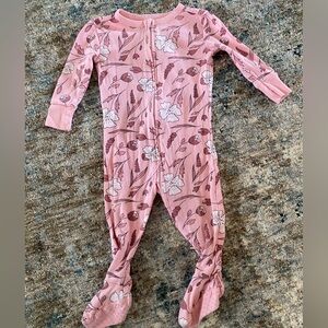 Old Navy Pink Floral Kids Footie